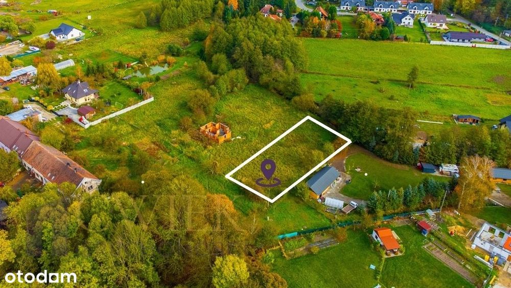 Działka z mpzp pod budowę domu + droga