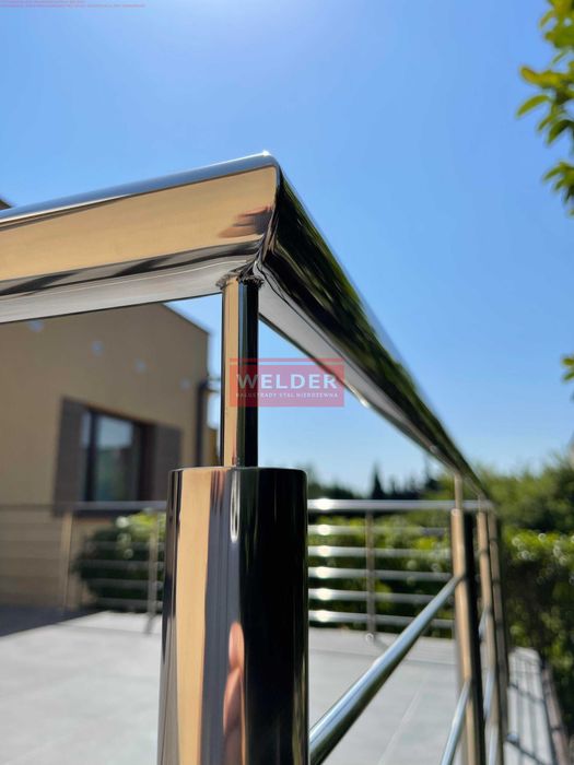 Balustrady Harfa nierdzewna szklana portfenetr antracyt Barierka