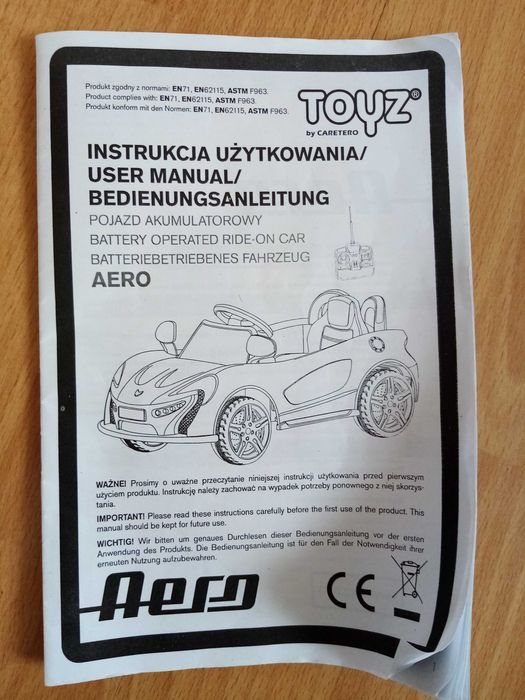 Samochód na akumulator dla dzieci