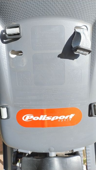 Fotelik rowerowy polisport billby z dwoma adapterami