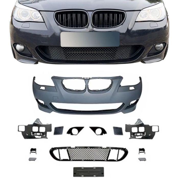 Kit completo BMW série 5 E60 2005-2010 pack M Para-choques Frontal + traseiro + embaladeiras em plástico