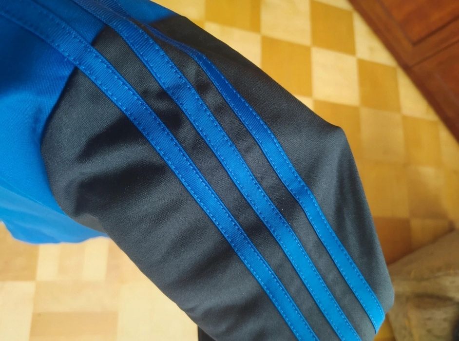 Nowa bluza Adidas L niebieska chabrowa 100% poliester damska