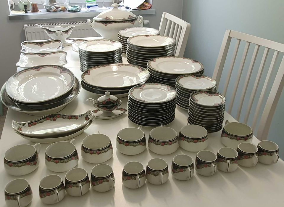 Ćmielów przedwojenna porcelana serwis obiadowy 100 letni