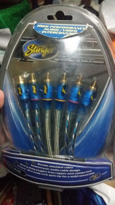 Cabos novos amplificador carro etc