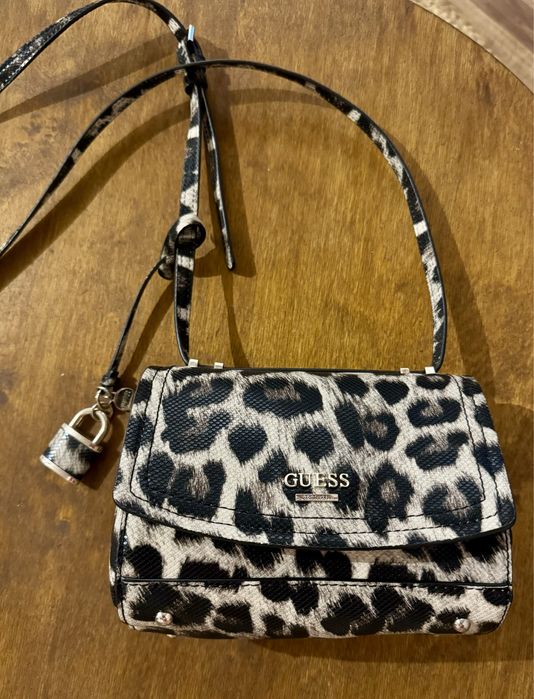 Guess torebka unikat panterka skóra węża cudna wymiary : 20 x15 x9.