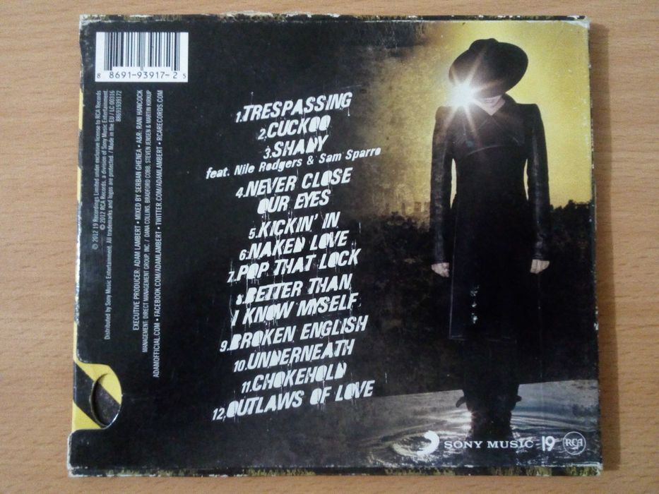 ADAM LAMBERT- Trespassing - Baixa De Preço
