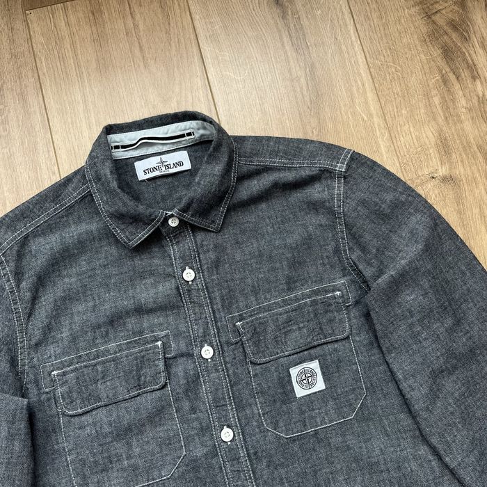Сорочка Stone Island Lino Flax Patch Shirt