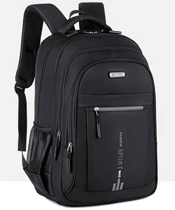 Рюкзак городской SPORTS FS. Цвет черный с цветным принтом.