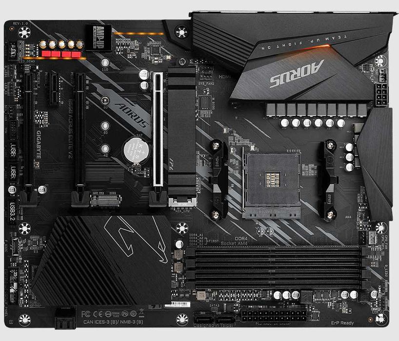 AMD Ryzen 9 5900X + Gigabyte B550 AORUS ELITE V2 (sAM4, AMD B550)