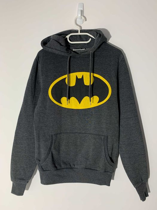 bluza z kapturem Batman XS szara grafit unisex dla chłopca dziewczynki