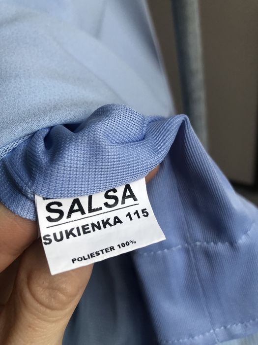 Sukienka błękitna niebieska wesele studniówka impreza Salsa 38