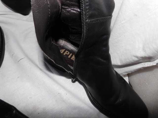 Apia włoskie skórzane kozaki muszkieterki 37