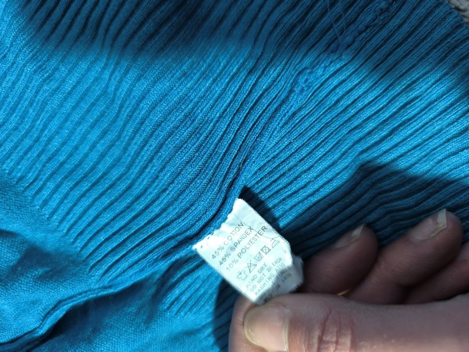 Swetr kardigan S turkusowy