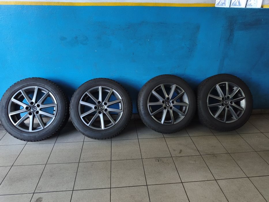 Koła  felgi 17  mazda 6   alu 5x114 stan bdb kpl 4 szt opony zimowe