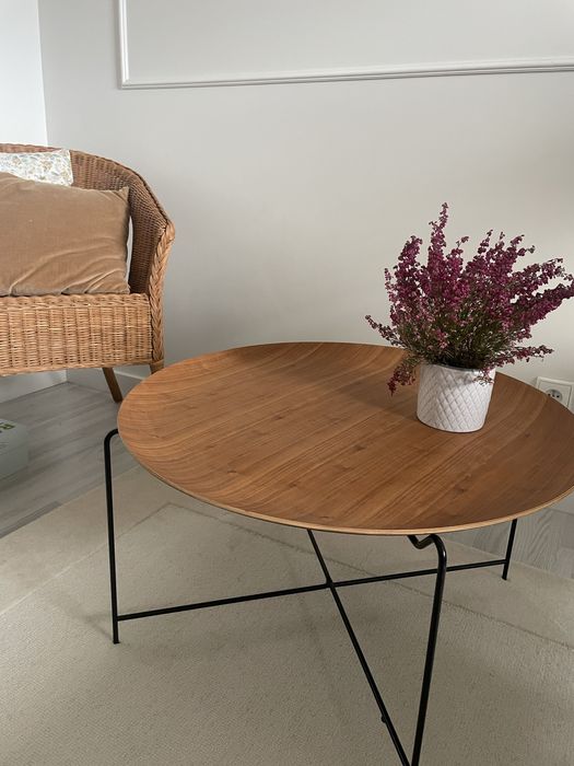 Zara home stolik kawowy okrągły 37cmx70cm