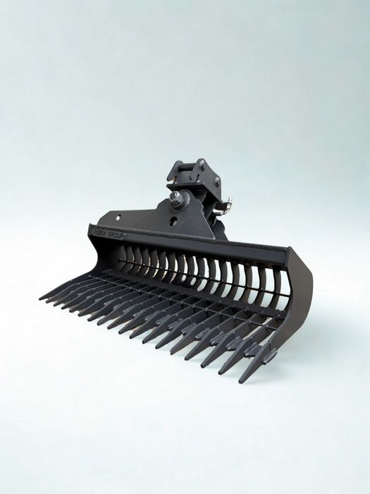 Łyżka skarpowa hydrauliczna ażurowa, grabie hydrauliczna 100cm 1,5-2,5t