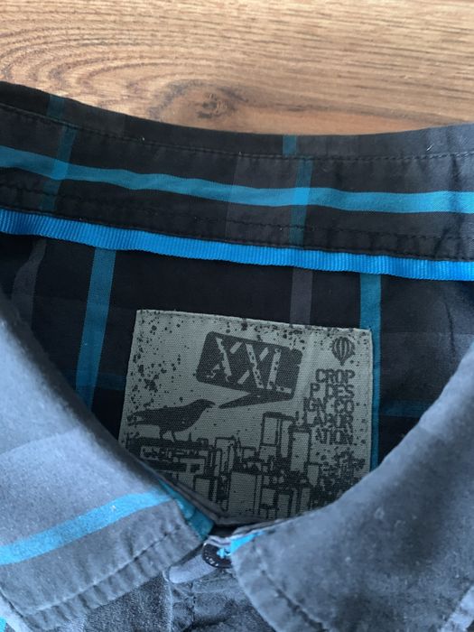 Koszula męska czarna w kratę