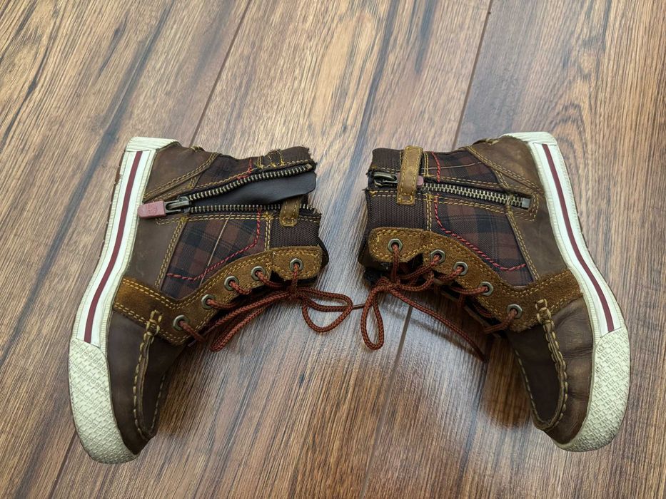 Timberland Pannaway 6173R skórzane rozm 29 chłopięce buty trapery