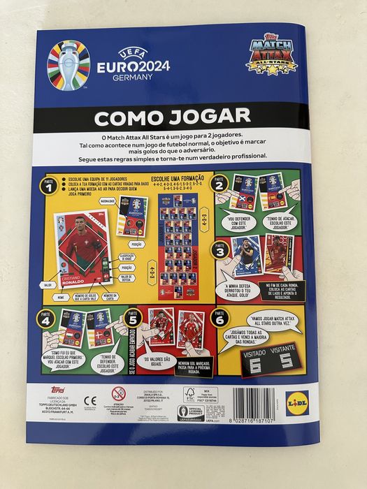 Caderneta Lidl - Euro 2024 - Topps - Completa - Rigorosamente Nova