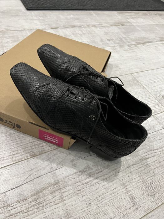 Alberto Guardiani 43 туфли крокодил пітон кожа питона