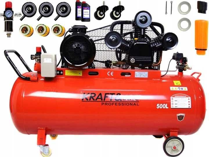 10 Bar KOMPRESOR kd1413 olejowy tłokowy 500L sprężarka pompa powietrza