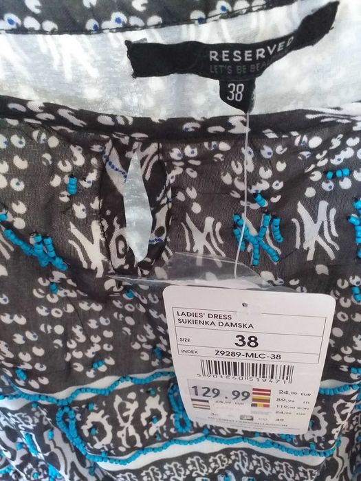 Kombinezon letni na ramiączkach roz. 38 Reserved NOWY z metką
