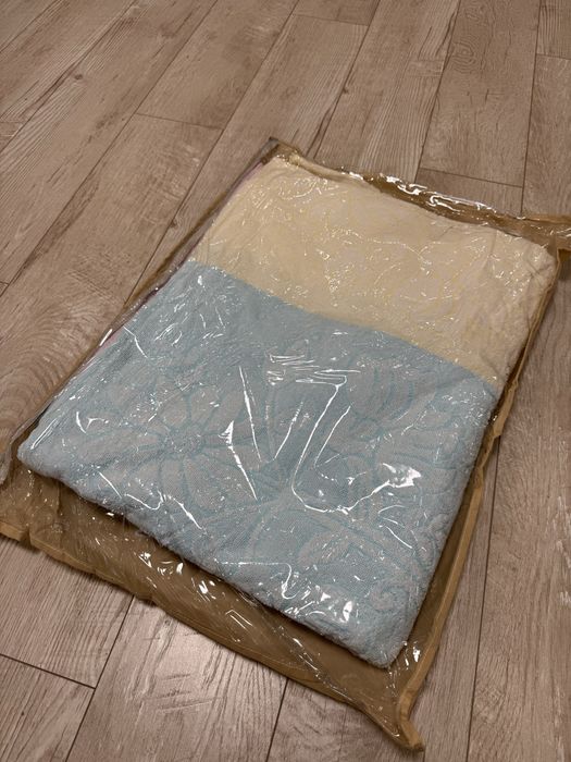 НОВАЯ махровая простынь в пастельных цветах 100% хлопок