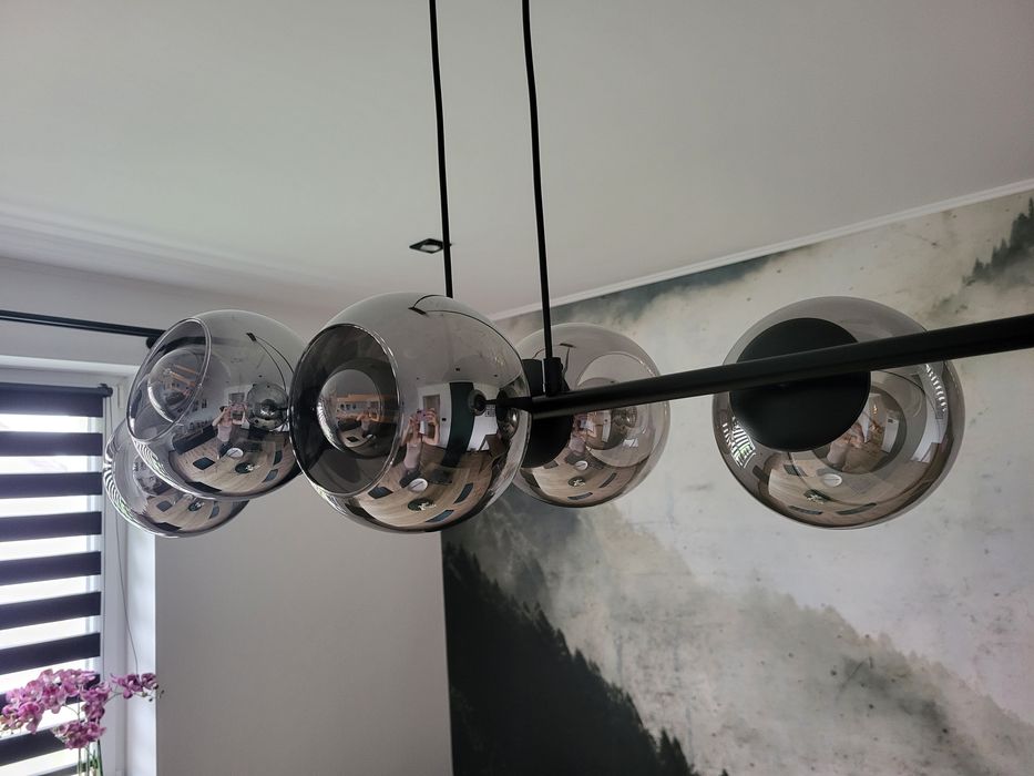 Lampa sufitowa szklana