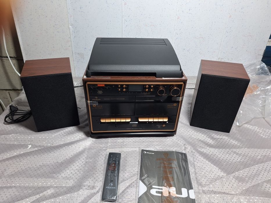 Стереосистема Музыкальный центр Auna Wood 388-BT