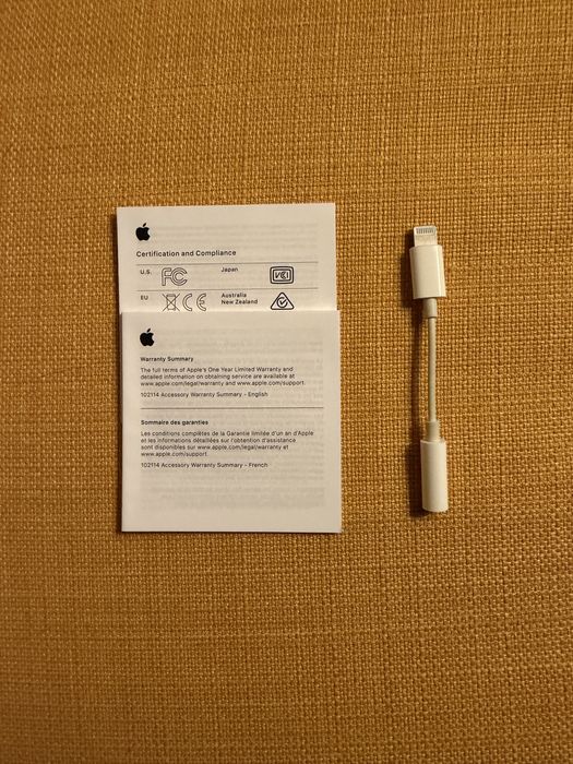Adaptador Apple Lightning/Mini Jack