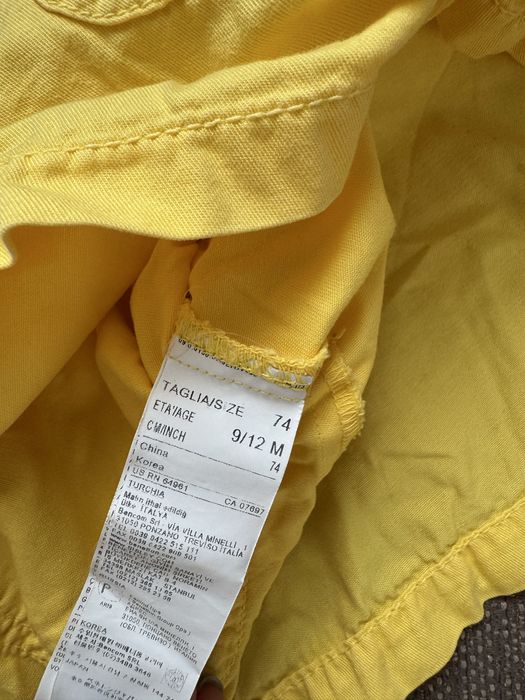 Яскравий сонячний сарафанчик/комбінезон Benetton,74 розімр