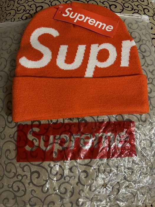Supreme SS17 logo sign letters beanie шапка скейт реп y2k