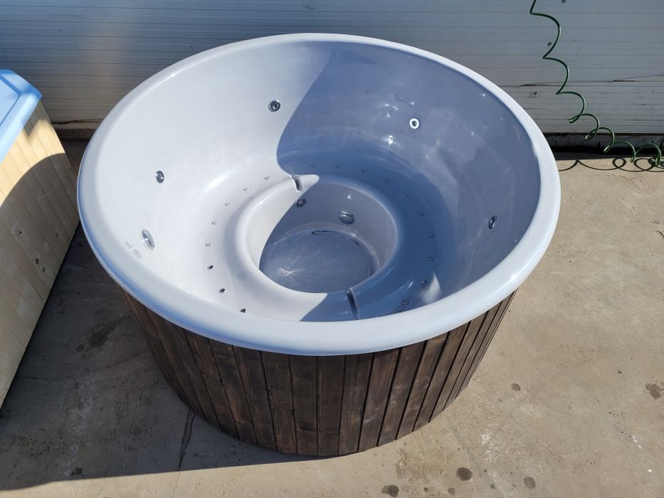 Balia gorąca beczka HOT TUB jacuzzi piec BANIA