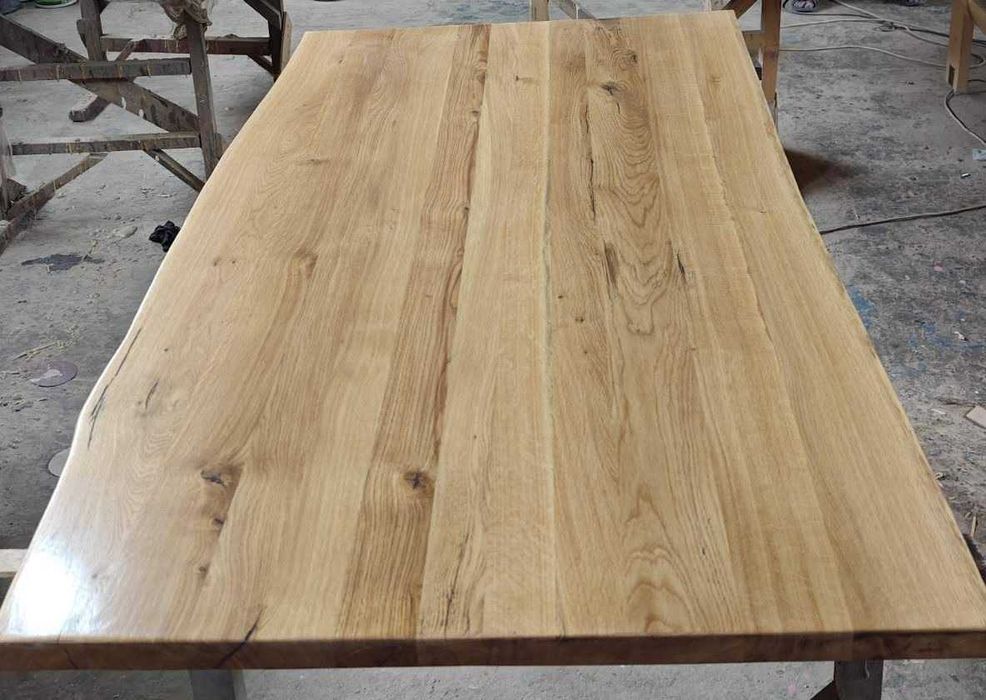 Стіл/ Стіл з масиву дуба/ Стільниця дерев'яна/ Стіл лофт