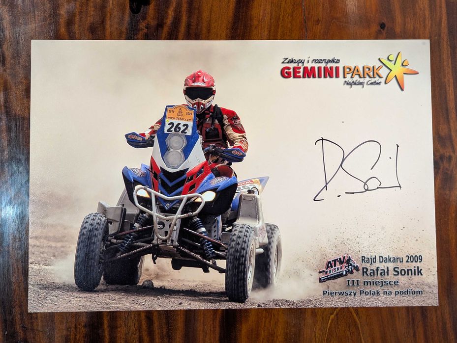 Zestaw plakatów Rafał Sonik oryginalne autografy