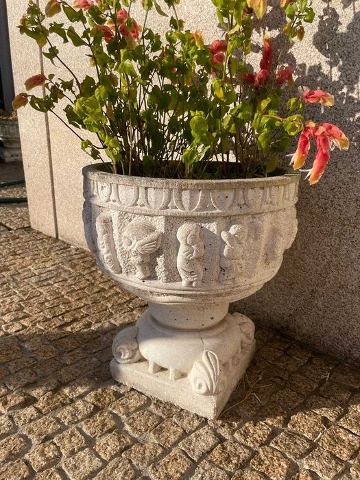 Vaso Ornamental Exterior Branco