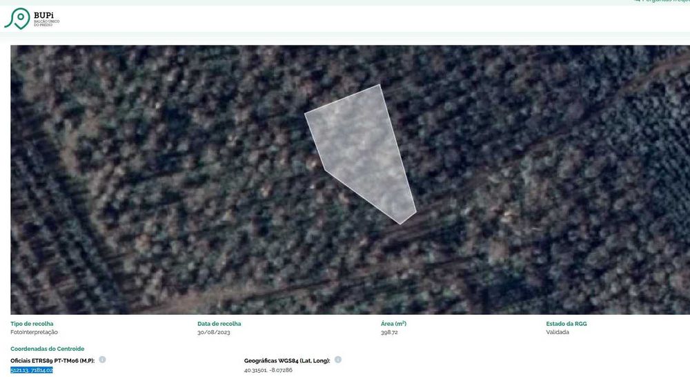 Terreno rústico em Sinde, concelho de Tábua