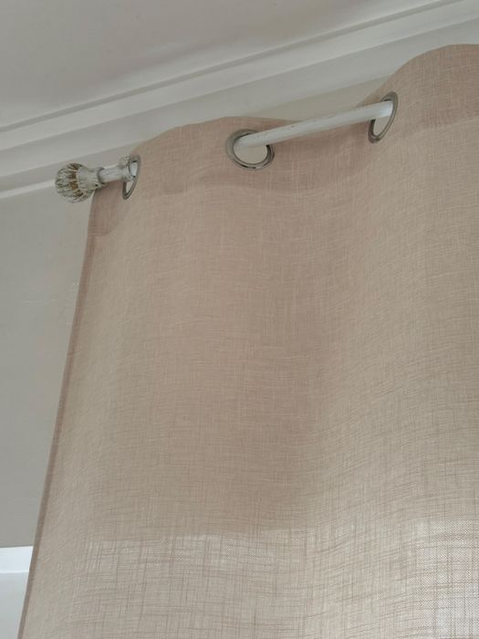 Cortinados Bege C/Varão