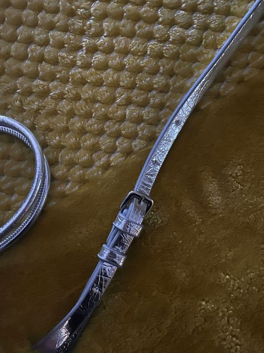 Mala de mão prateada Parfois com alça removível