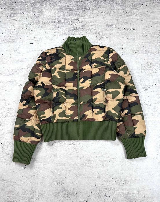 Kurtka Tommy Hilfiger bomberka damska ocieplana moro camo r. M