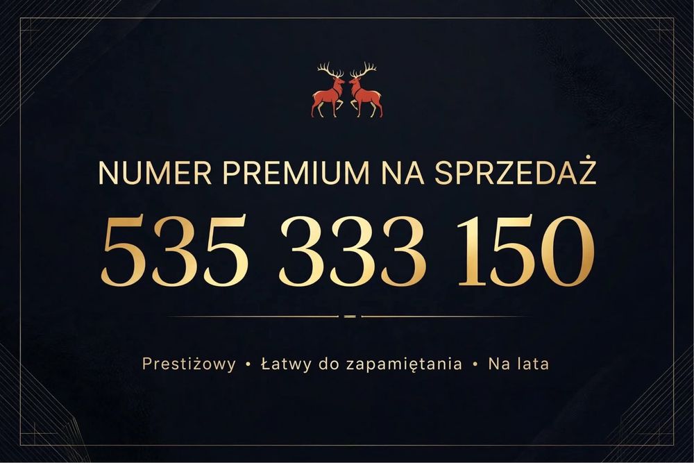 Na sprzedaz numer premium 535333150