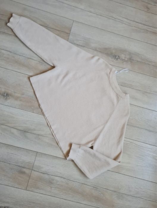 Krótki sweterek Pull&Bear, beżowy
