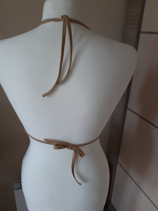 Kostium kąpielowy Calzedonia cobey bikini góra panterka złote troczki