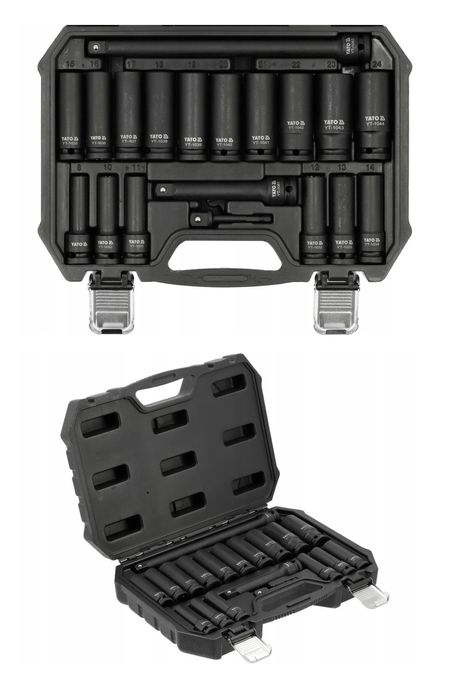 Набір ударних головок 1/2 дюйма 19 шт. YATO YT-10556