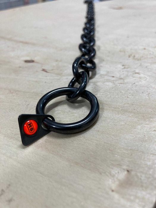 HS Sprenger Coleira Estranguladora Aço Negro Elos Curtos - NOVA