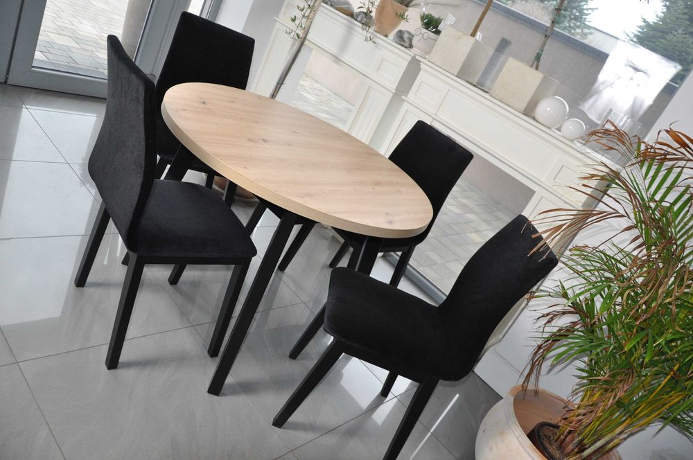 Stół Loft Okrągły Rozkładany, Od Ręki,Nowa Niższa Cena