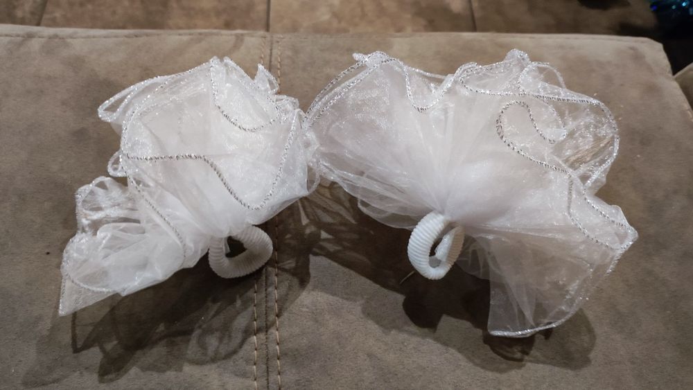 Резинки банты белые