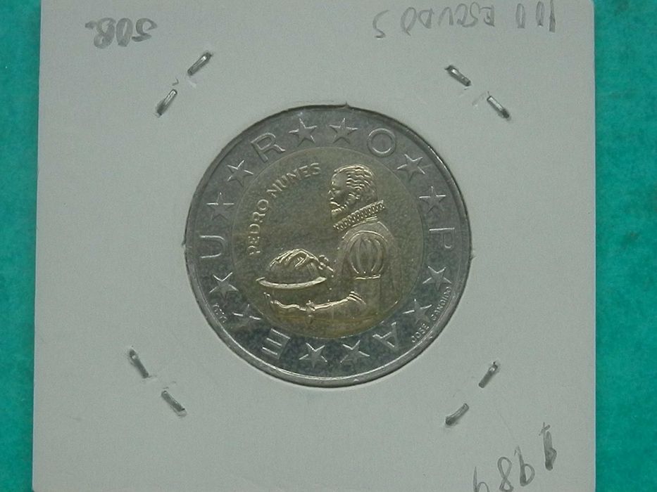 1053 - República: 100 escudos 1989 bimetálica nova, por 0,75