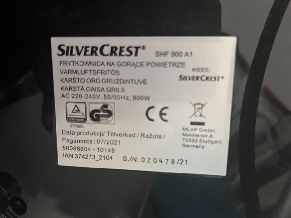 Frytkownica na gorące powietrze