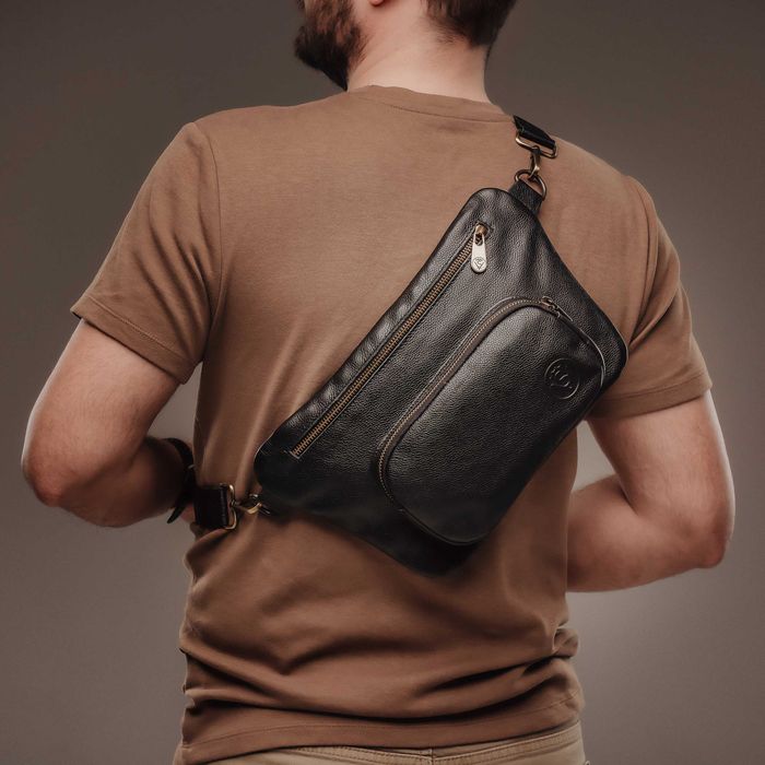 Бананка шкіряна / Поясная сумка из натуральной кожи VS016